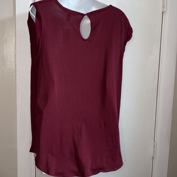 MNG Maroon Chema Shirt-S NWT - Picture 3 of 8